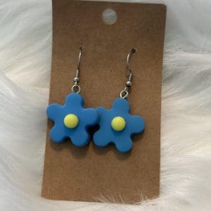 Blue Flower Earrings