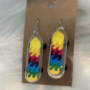 Skateboard Earrings
